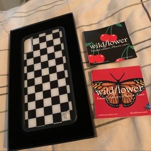 New Checker Wildflower iPhone XS Max Case